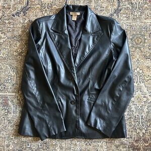 Faux Leather Jacket